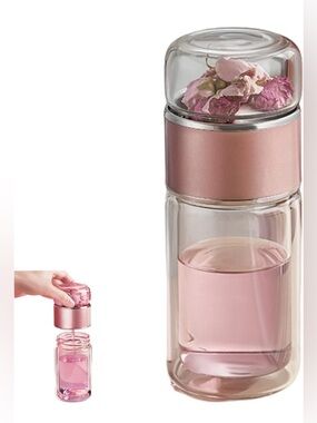 Teava 3-In-1 Smart Tea Infuser  (Pink, 420ml)